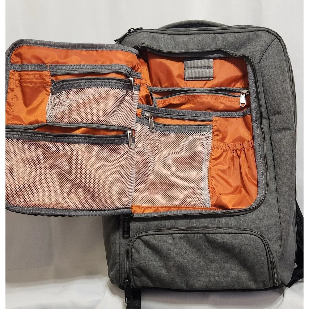 eBags Professional Slim Laptop Backpack Gray Heathered Commuter Bag EB2146-16